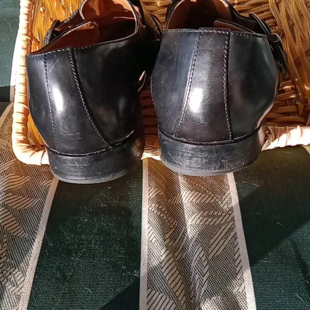Men's  Stacey Adams leather shoe sandals flex size 10 .. Like New.